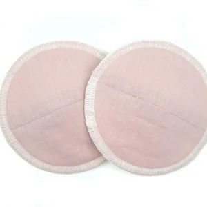 Dusty rose breast pad pair