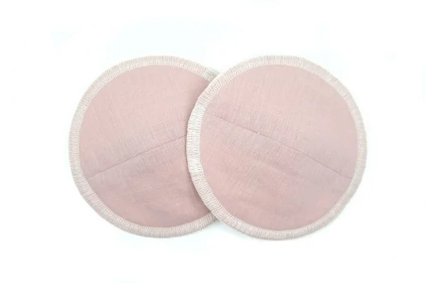 Dusty rose breast pad pair