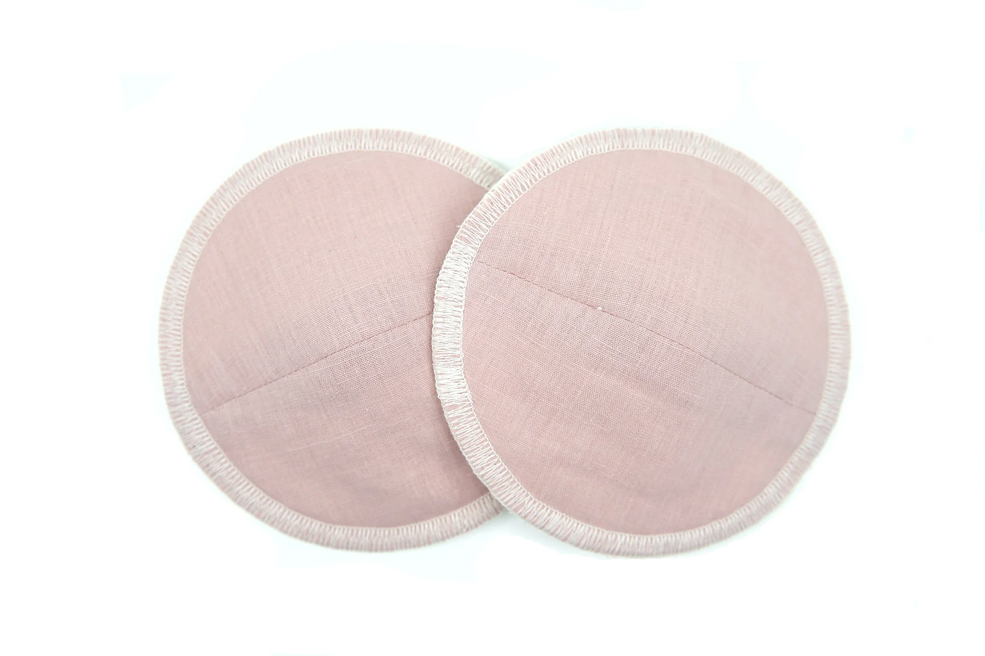 Dusty rose breast pad pair