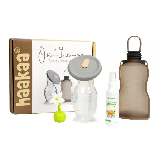 Haakaa on-the-go pumping travel set