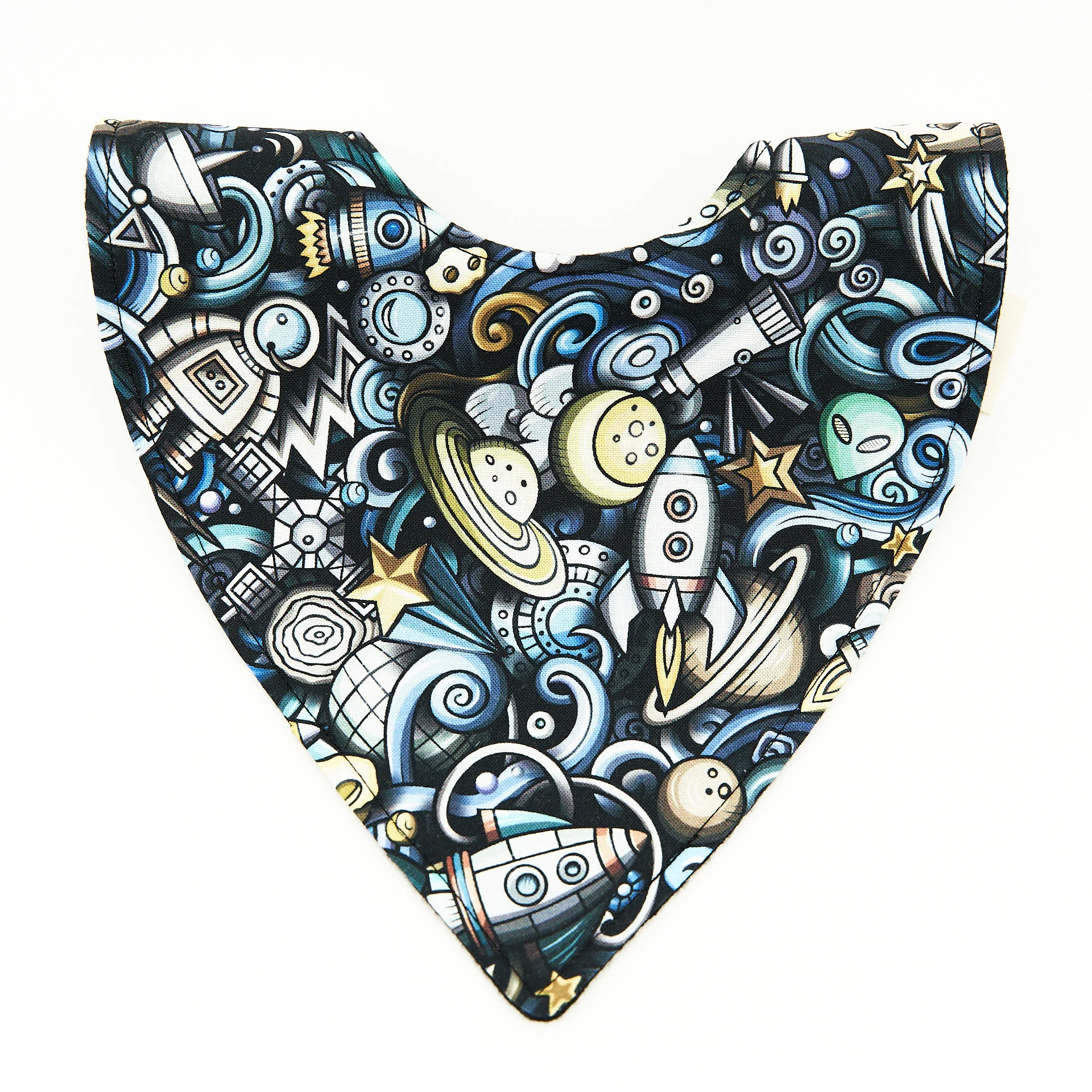 Outer space dribble bib