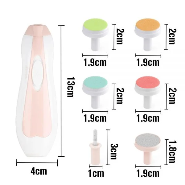 Size of pads for Haakaa baby nail care set