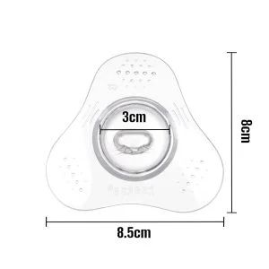 MHK082 - Triangular orthodontic teat size from above