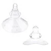Triangular and round orthodontic nipple shield teat