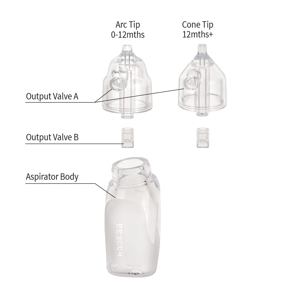 Haakaa silicone penguin nasal aspirator nozzle sizes