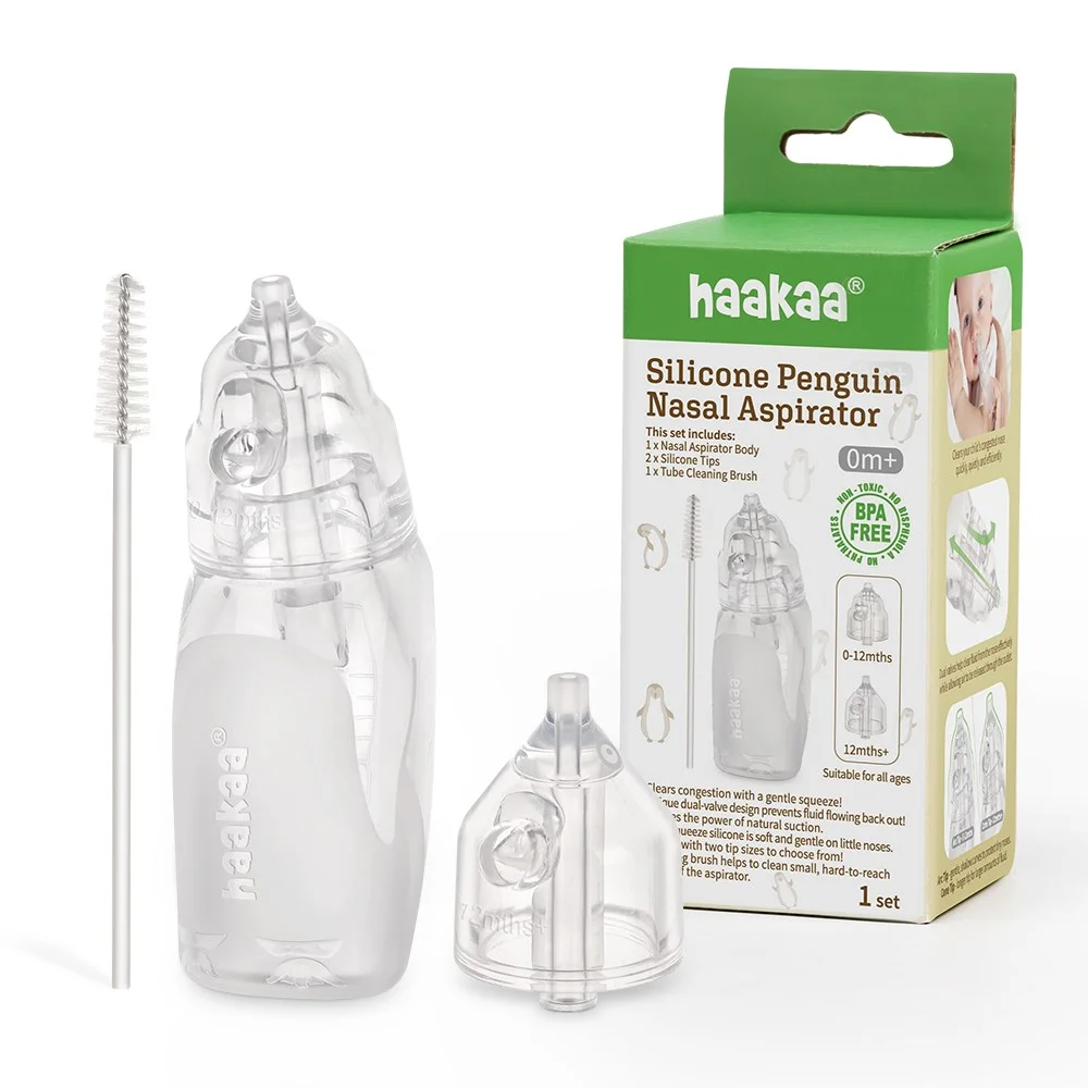 Haakaa silicone penguin nasal aspirator