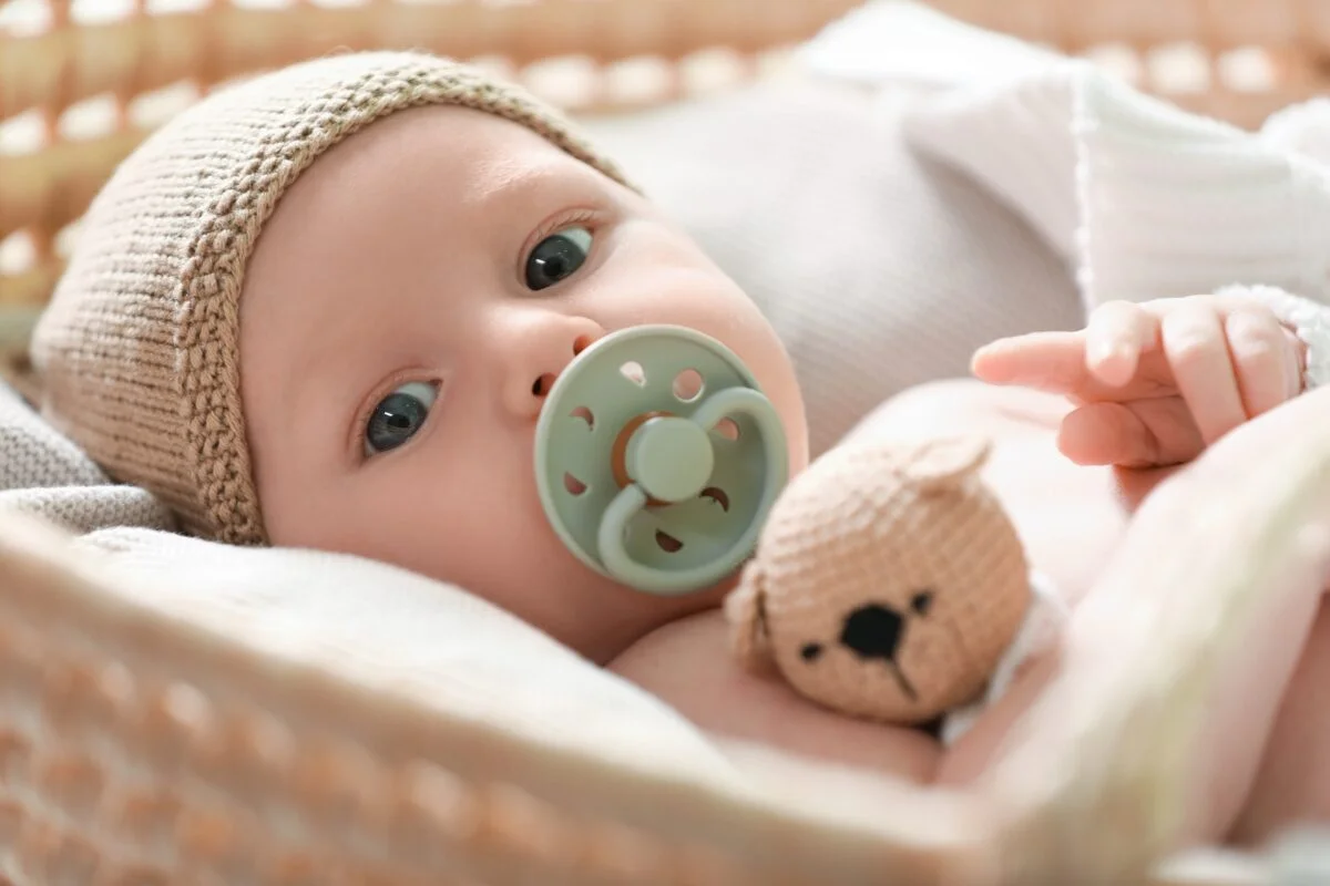Baby in crib
