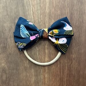 Butterfly bow headband - Butterfly garden