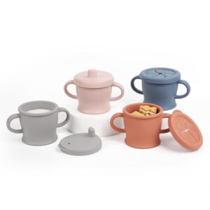 Haakaa silicone sip-n-snack cups